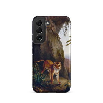 Tiger in a Cave - Jacques-laurent Agasse Samsung Case, Galaxy S22 / Matte, Mobile Phone Cases, Toby Leon