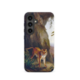 Tiger in a Cave - Jacques-laurent Agasse Samsung Case, Galaxy S24 / Matte, Mobile Phone Cases, Toby Leon