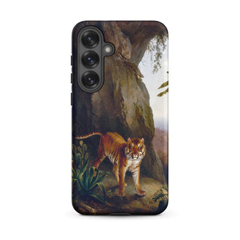 Tiger in a Cave - Jacques-laurent Agasse Samsung Case, Galaxy S25 Plus / Matte, Mobile Phone Cases, Toby Leon