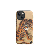 Tiger Cleaning its Paw - Matsui Keichu Iphone Case, 13 Mini / Matte, Tiger-themed Phone Case