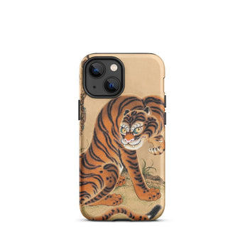 Tiger Cleaning its Paw - Matsui Keichu Iphone Case, 13 Mini / Matte, Tiger-themed Phone Case
