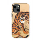 Tiger Cleaning its Paw - Matsui Keichu Iphone Case - 13 Mini / Matte