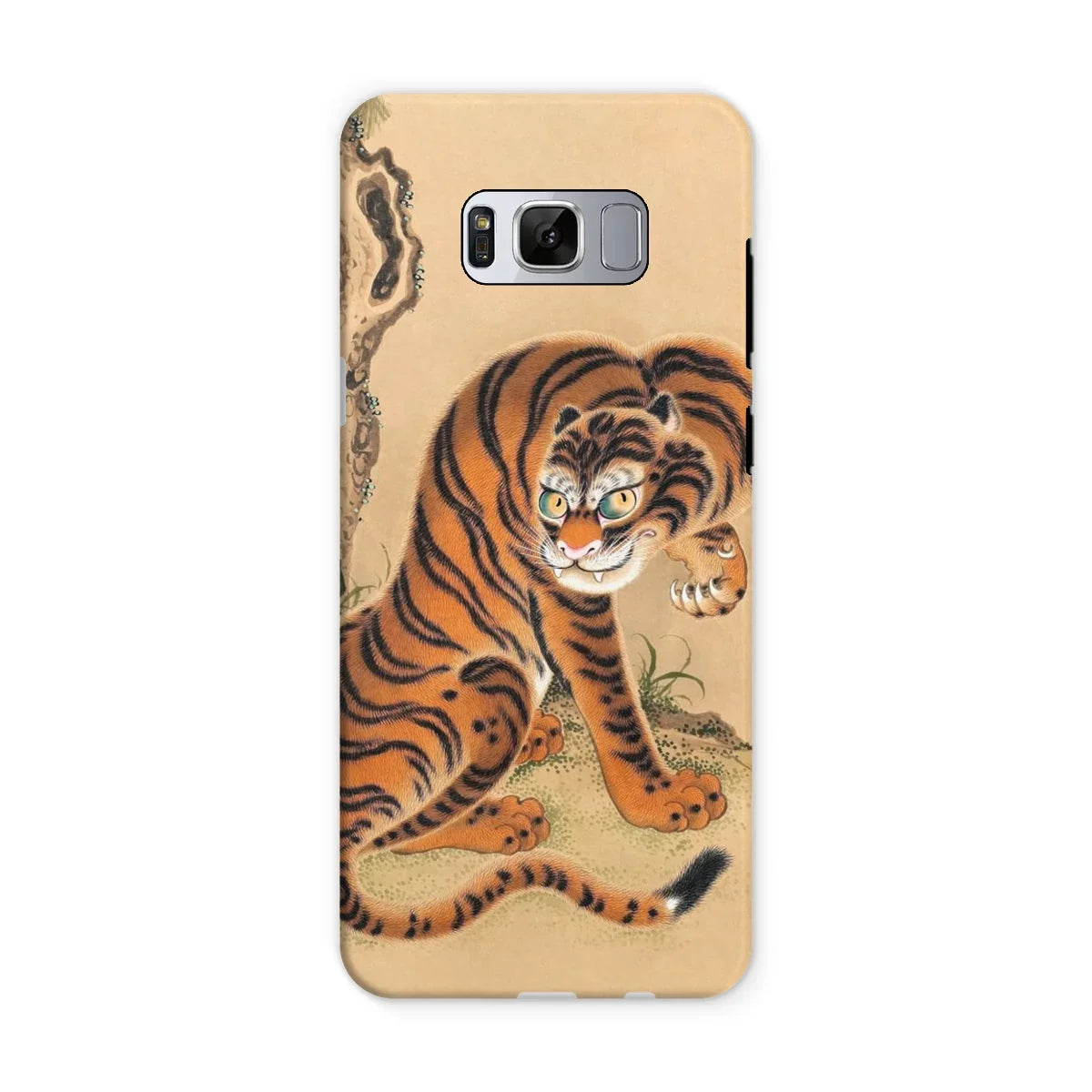 Tiger Cleaning its Paw - Matsui Keichu Iphone Case - Samsung Galaxy S8 / Matte