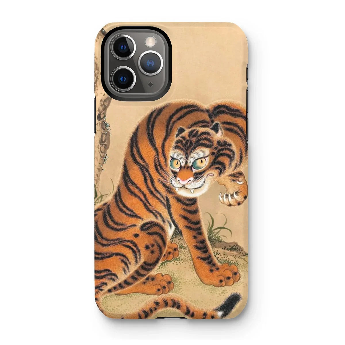 Tiger Cleaning its Paw - Matsui Keichu Iphone Case - 11 Pro / Matte