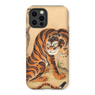 Tiger Cleaning its Paw - Matsui Keichu Iphone Case - 12 Pro / Matte