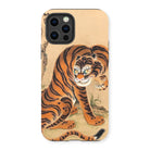 Tiger Cleaning its Paw - Matsui Keichu Iphone Case - 13 Pro / Matte