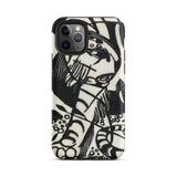 Tiger - Franz Marc Animal Aesthetic Iphone Case, 11 Pro / Matte, Black White Patterned Phone Case