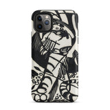 Tiger - Franz Marc Animal Aesthetic Iphone Case, 11 Pro Max / Matte, Black White Patterned Phone Case
