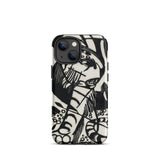 Tiger - Franz Marc Animal Aesthetic Iphone Case 13 Mini / Matte Black White Patterned Phone Case Franz Marc’s Avant-garde, Avant-garde