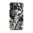 Tiger Franz Marc Animal Aesthetic Iphone Case, 13 Pro Max / Matte, Black White Patterned Phone Case