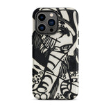 Tiger - Franz Marc Animal Aesthetic Iphone Case, 14 Pro Max / Matte, Black White Patterned Phone Case