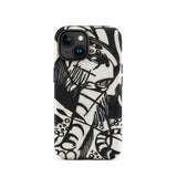 Tiger - Franz Marc Animal Aesthetic Iphone Case, 15 / Matte, Black White Patterned Phone Case