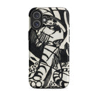 Tiger Franz Marc Animal Aesthetic Iphone Case, 16 Plus / Matte, Black White Patterned Phone Case