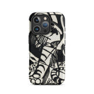 Tiger Franz Marc Animal Aesthetic Iphone Case, 16 Pro / Matte, Black White Patterned Phone Case