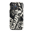 Tiger Franz Marc Animal Aesthetic Iphone Case, 16 Pro Max / Matte, Black White Patterned Phone Case