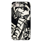 Tiger Franz Marc Animal Aesthetic Iphone Case, 8 / Matte, Phone Case Black White Abstract Design Bold Lines