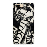 Tiger - Franz Marc Animal Aesthetic Iphone Case 8 Plus / Matte Abstract Black White Patterned Phone Case Iphone Franz Marc’s Avant-garde,