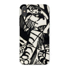 Tiger Franz Marc Animal Aesthetic Iphone Case, x / Matte, Phone Case Abstract Black White Artistic Design
