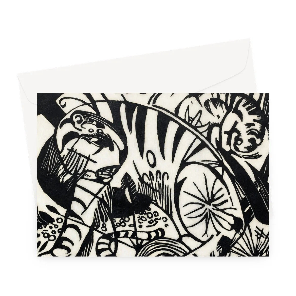 Tiger By Franz Marc Greeting Card - A5 Landscape / 1 Card - Greeting & Note Cards - Aesthetic Art