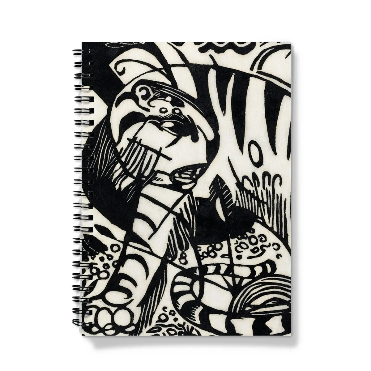 Tiger By Franz Marc Notebook - A5 / Graph - Notebooks & Notepads - Aesthetic Art