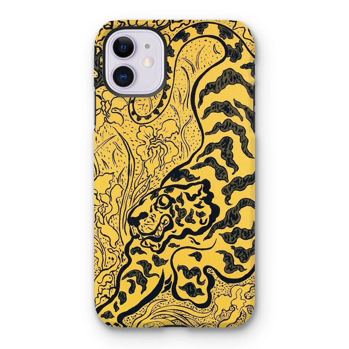 Tiger In The Jungle - Graphic Art Phone Case - Paul Ranson - Iphone 11 / Matte - Mobile Phone Cases - Aesthetic Art