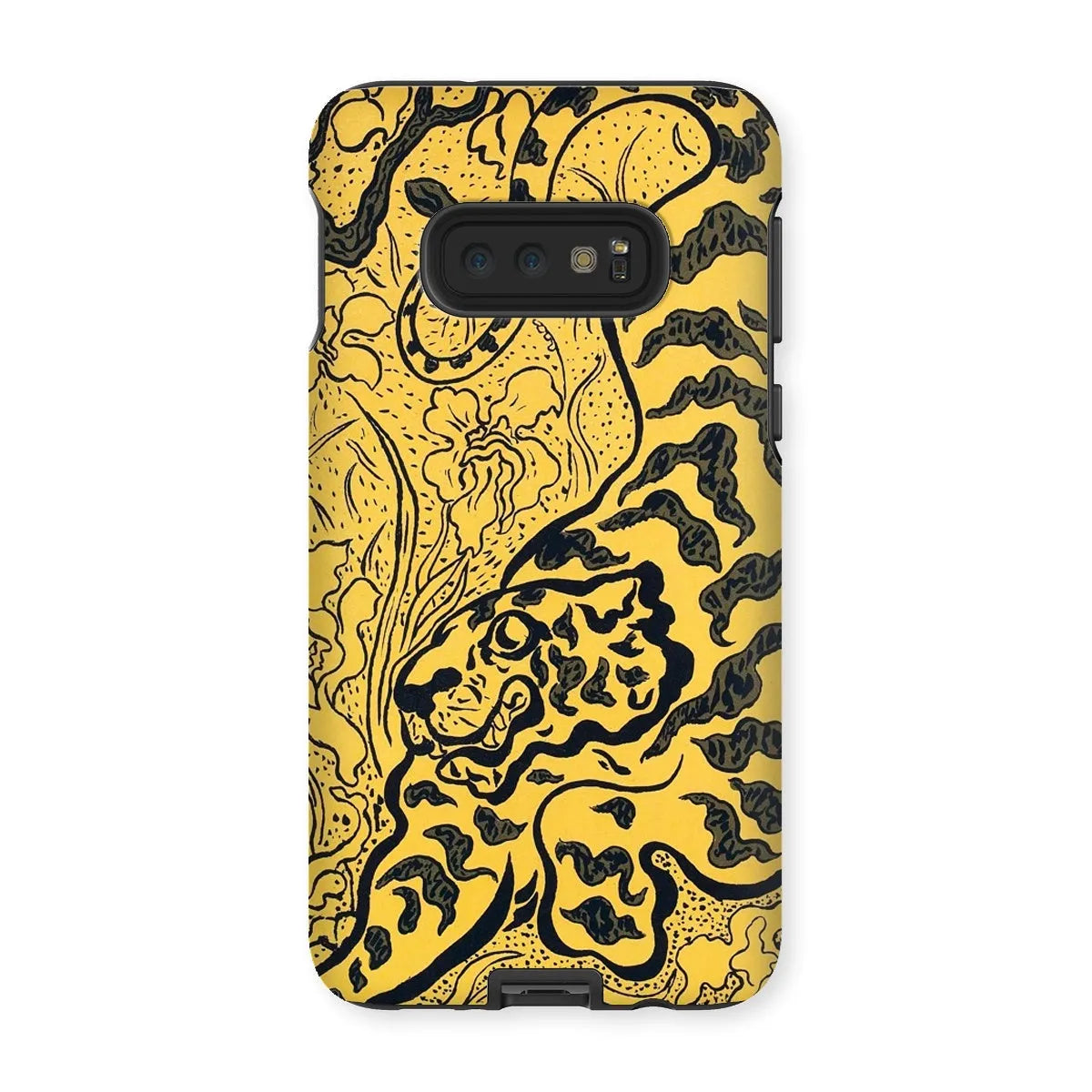 Tiger In The Jungle - Graphic Art Phone Case - Paul Ranson - Samsung Galaxy S10e / Matte - Mobile Phone Cases