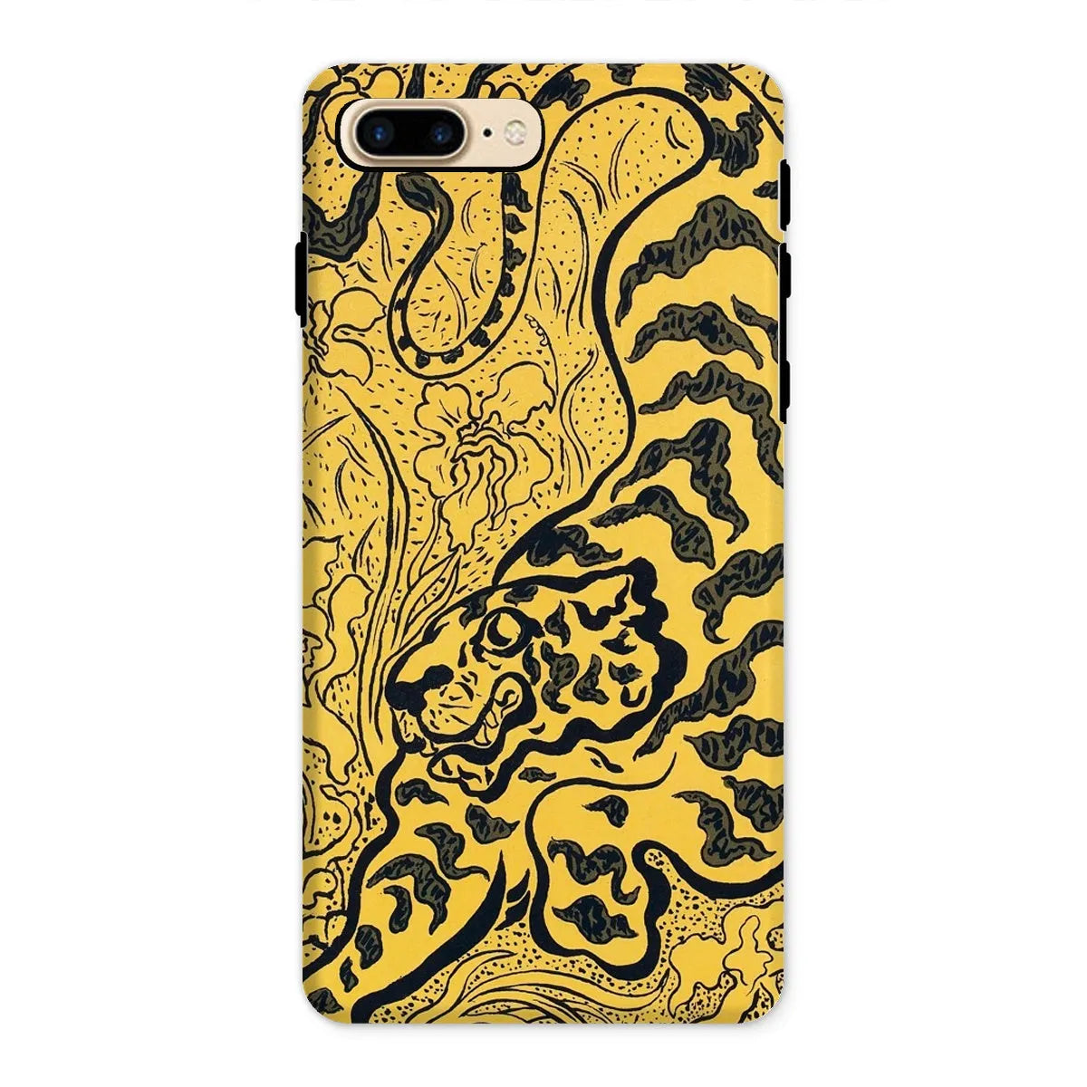 Tiger In The Jungle - Graphic Art Phone Case - Paul Ranson - Iphone 8 Plus / Matte - Mobile Phone Cases - Aesthetic Art