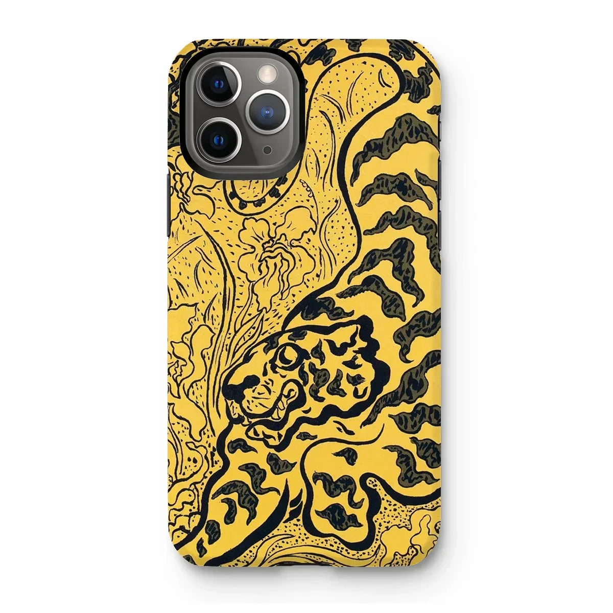 Tiger in the Jungle - Paul Ranson Iphone Case, 11 Pro / Matte, Iphone Case Yellow Black Abstract Tiger Design