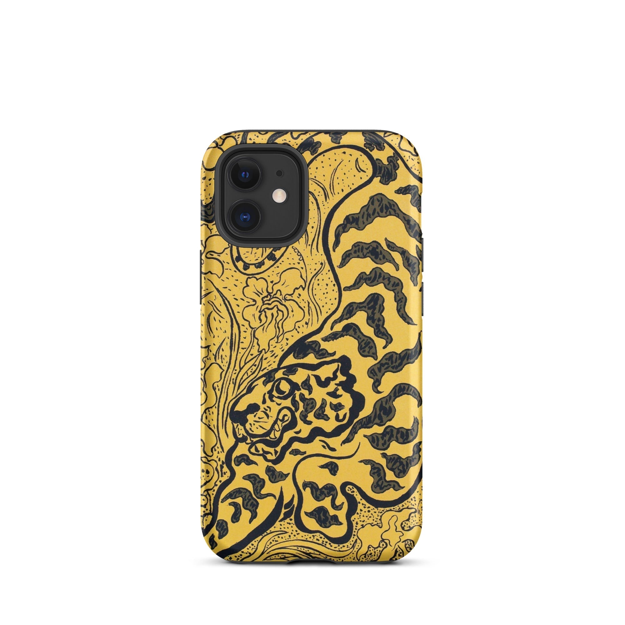 Tiger in the Jungle Paul Ranson Iphone Case, 12 Mini / Matte, Yellow Phone Case Tiger Design
