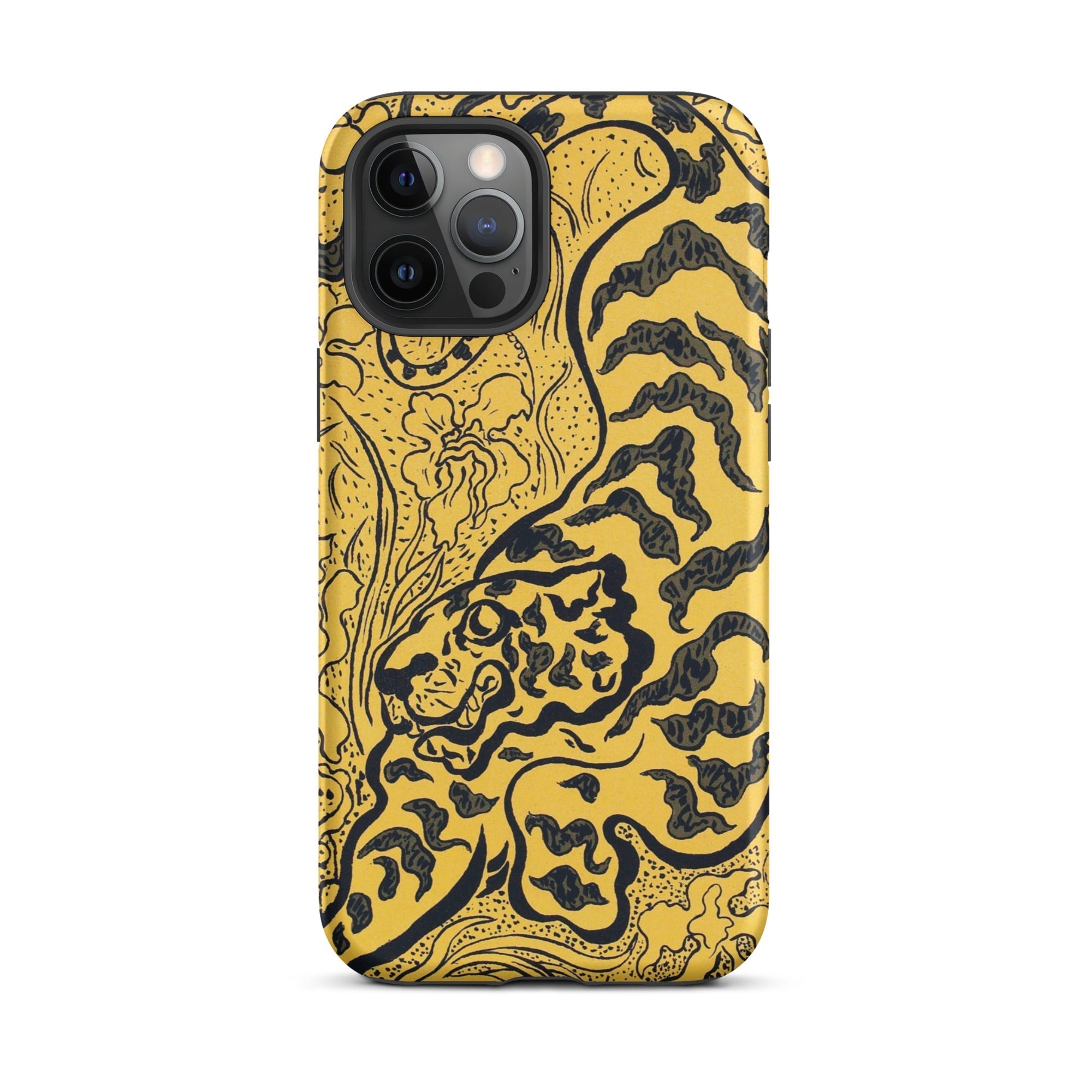 Tiger in the Jungle Paul Ranson Iphone Case, 12 Pro Max / Matte, Yellow Phone Case Tiger Design