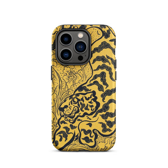 Tiger in the Jungle - Paul Ranson Iphone Case, 14 Pro / Matte, Tiger-themed Phone Case