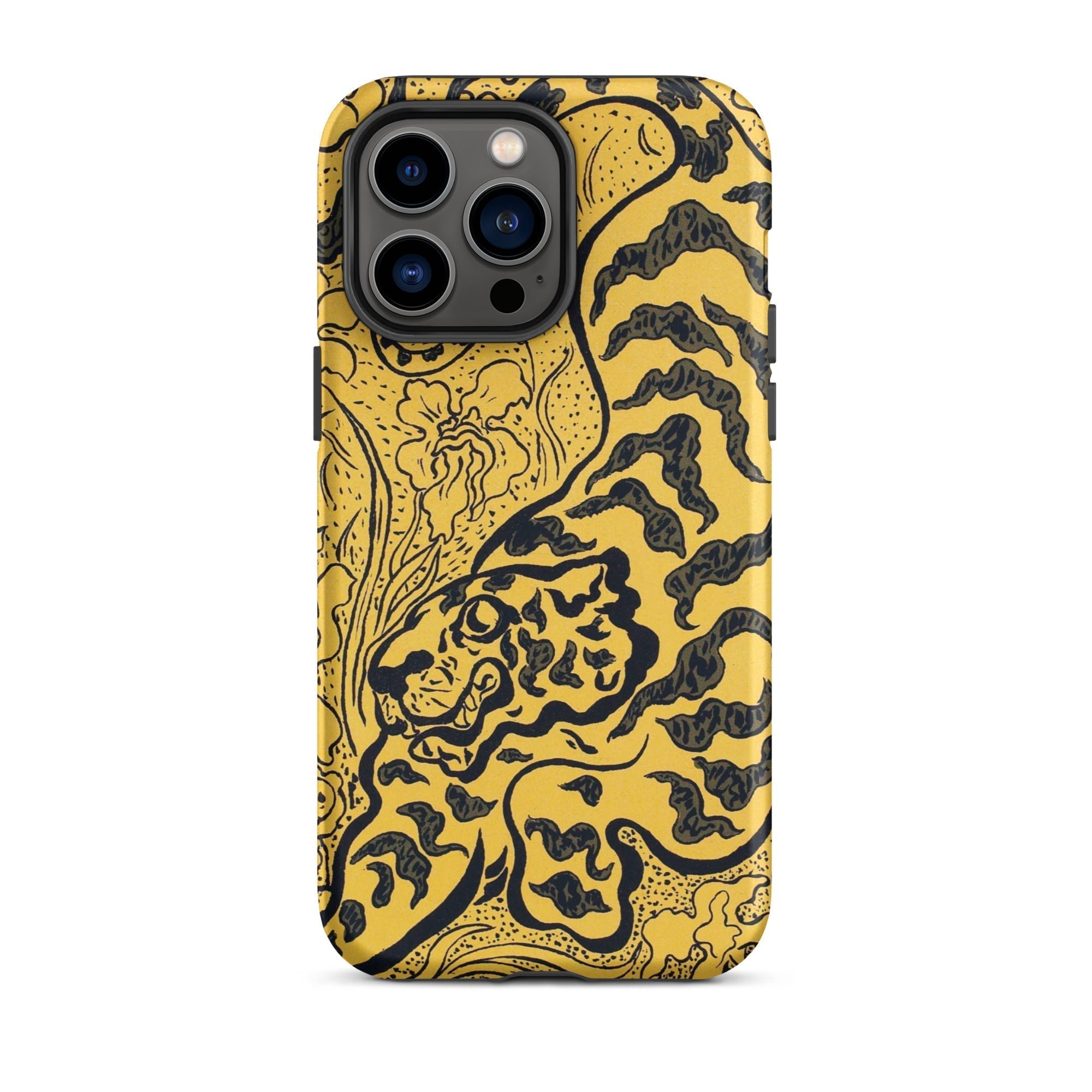 Tiger in the Jungle Paul Ranson Iphone Case, 14 Pro Max / Matte, Yellow Phone Case Tiger Design