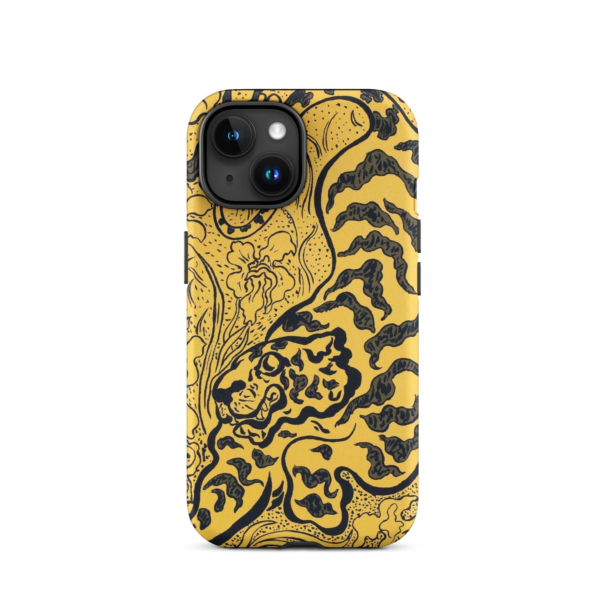 Tiger in the Jungle Paul Ranson Iphone Case, 15 / Matte, Yellow Phone Case Tiger Design