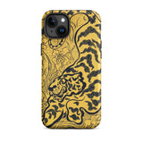 Tiger in the Jungle - Paul Ranson Iphone Case, 15 Plus / Matte, Yellow Phone Case Tiger Design