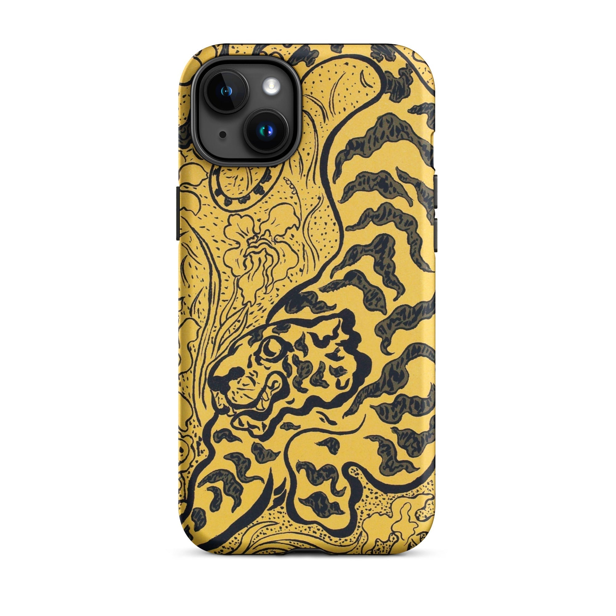 Tiger in the Jungle Paul Ranson Iphone Case, 15 Plus / Matte, Yellow Phone Case Tiger Design
