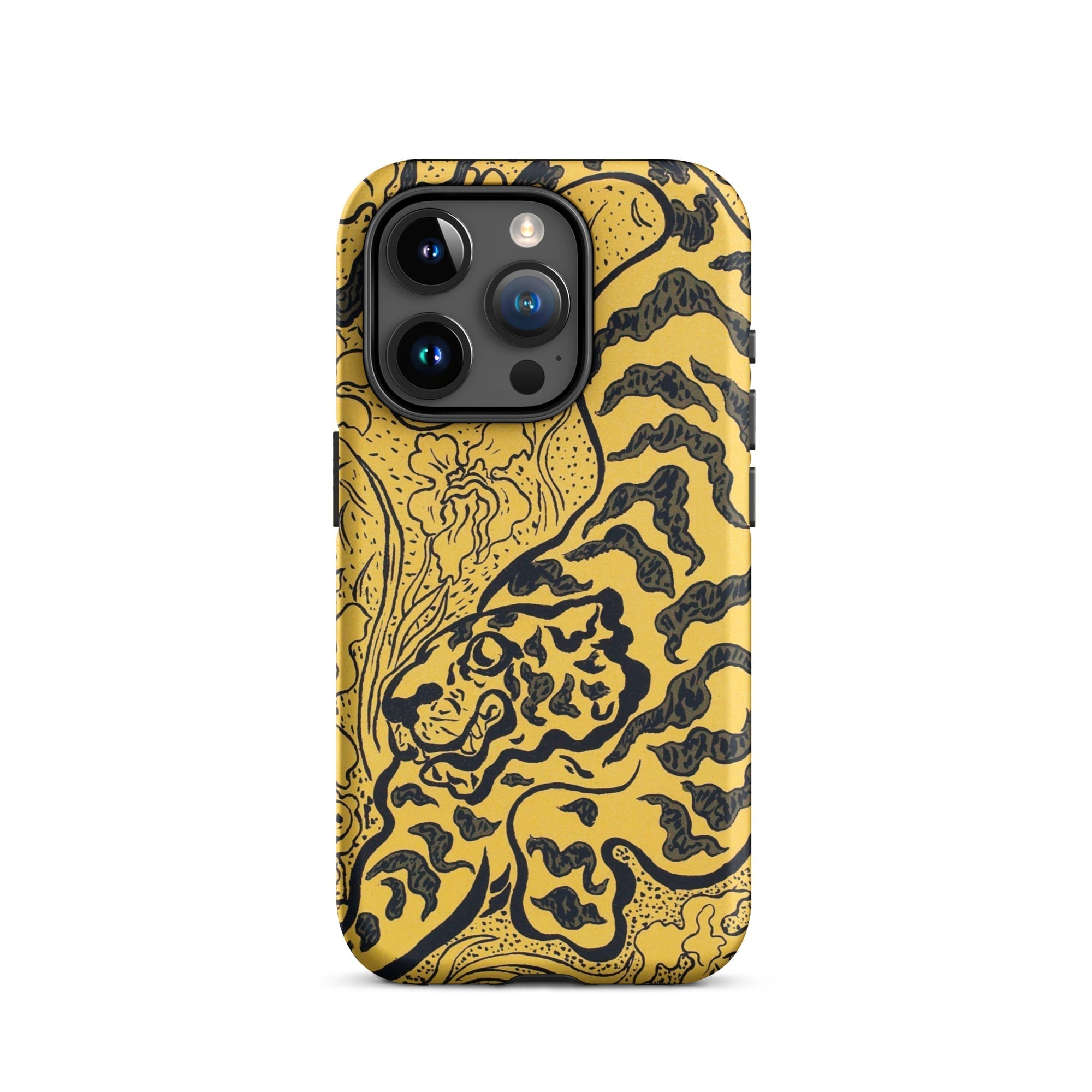 Tiger in the Jungle Paul Ranson Iphone Case, 15 Pro / Matte, Yellow Phone Case Tiger Design