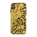 Tiger in the Jungle - Paul Ranson Iphone Case, Xs Max / Matte, Phone Case Yellow Black Abstract Tiger-like Design