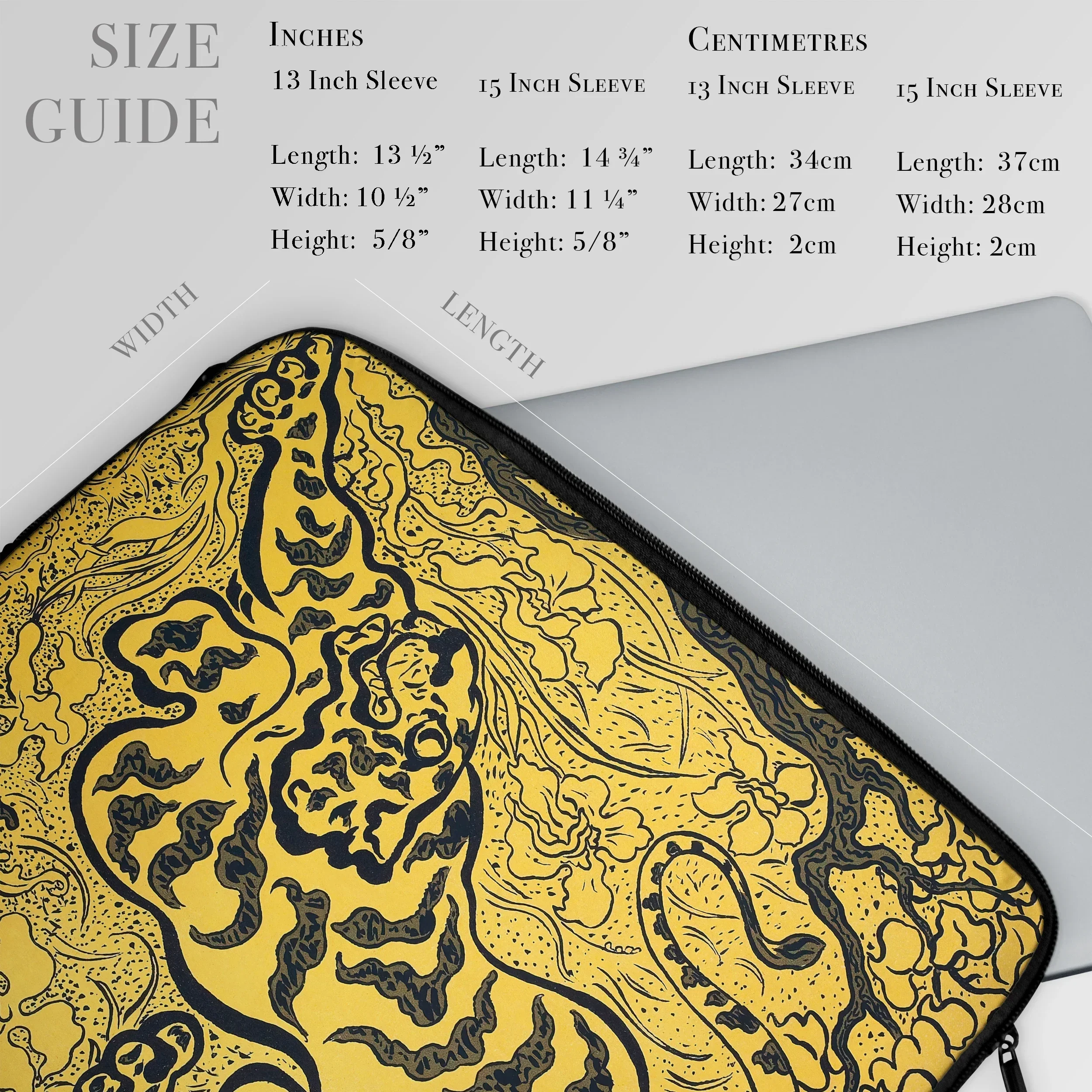 Tiger in the Jungle - Paul Ranson Laptop Sleeve Computer Covers & Skins