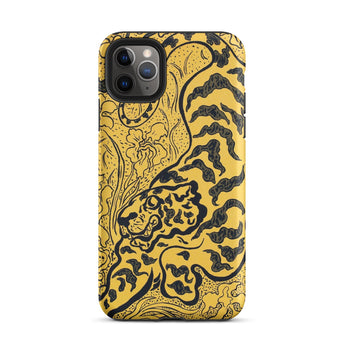 Tiger in the Jungle - Paul Ranson Phone Case Iphone 11 Pro Max / Matte Yellow Phone Case Tiger Design Paul Ranson’s Hypnotic Dreamscape,