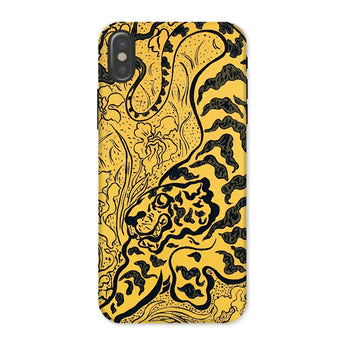Tiger in the Jungle - Paul Ranson Phone Case Iphone x / Matte Phone Case Abstract Yellow Black Design Patterns Organic Paul Ranson’s