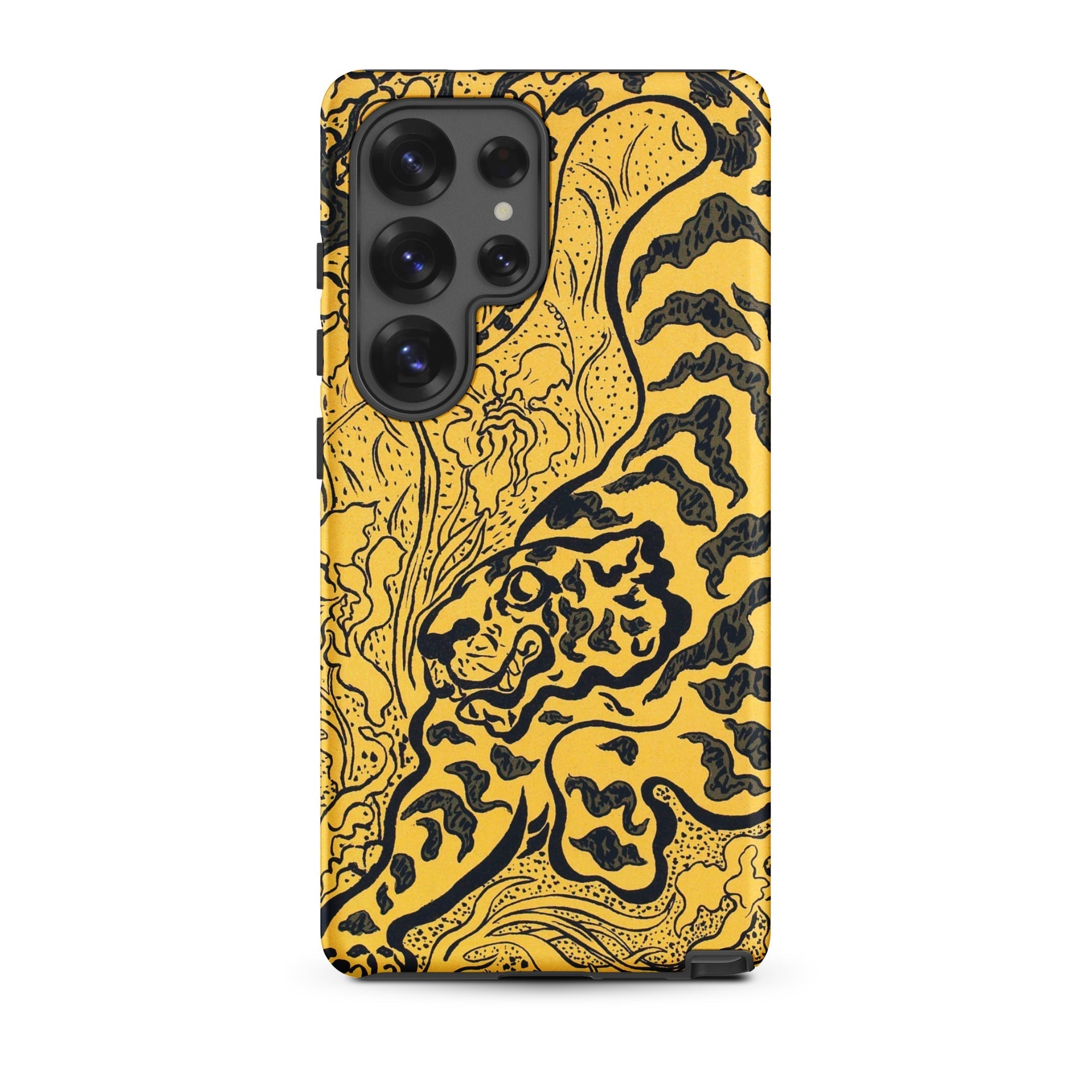 Tiger in the Jungle Paul Ranson Samsung Case, Galaxy S25 Ultra / Matte, Yellow Black Tiger Patterned Smartphone Case