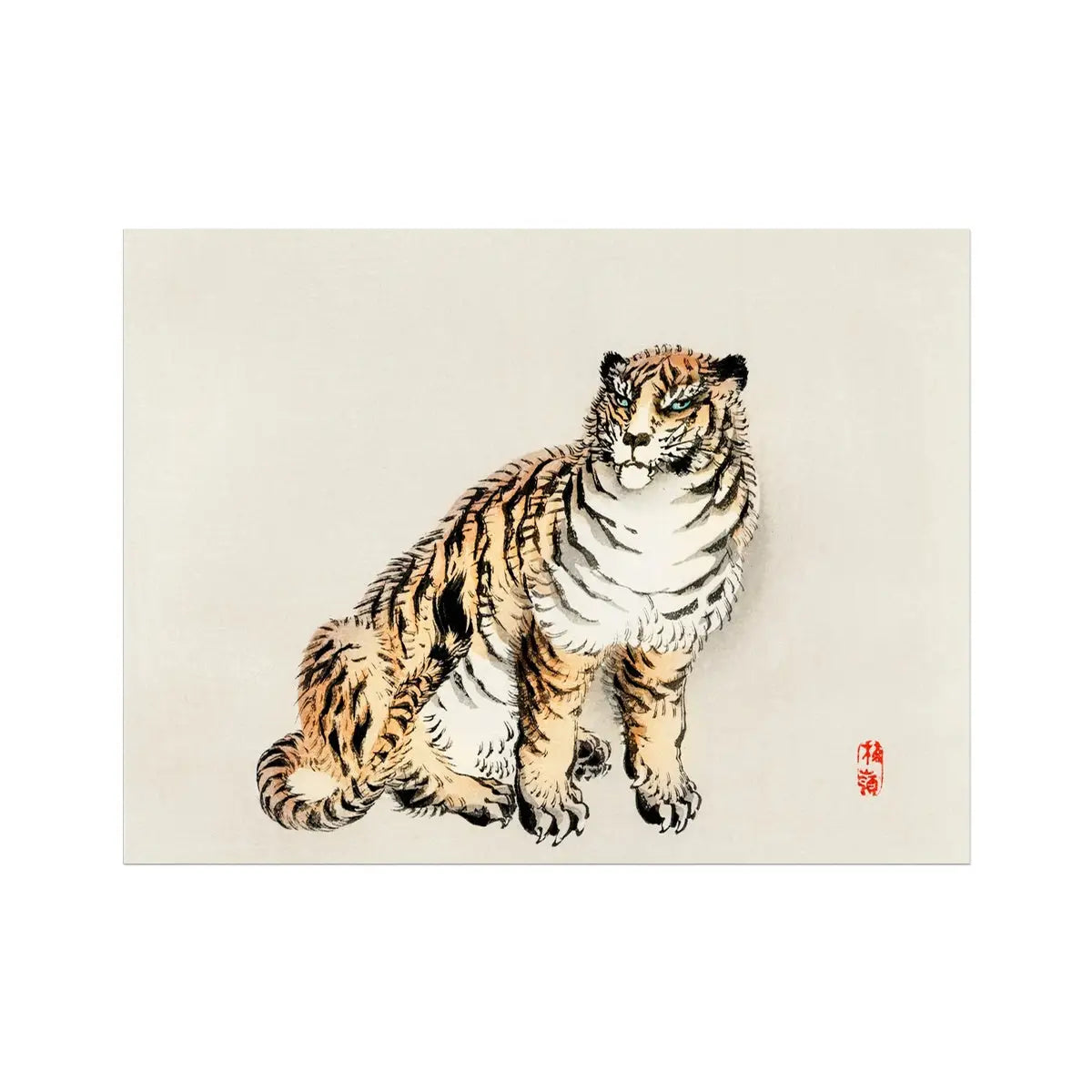 Tiger - Kōno Bairei Fine Art Print - 40’’x30’’ - Posters Prints & Visual Artwork - Aesthetic Art