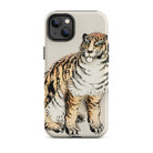 Tiger Kōno Bairei Meiji Animal Iphone Case, 14 Plus / Matte, Tiger Themed Phone Case
