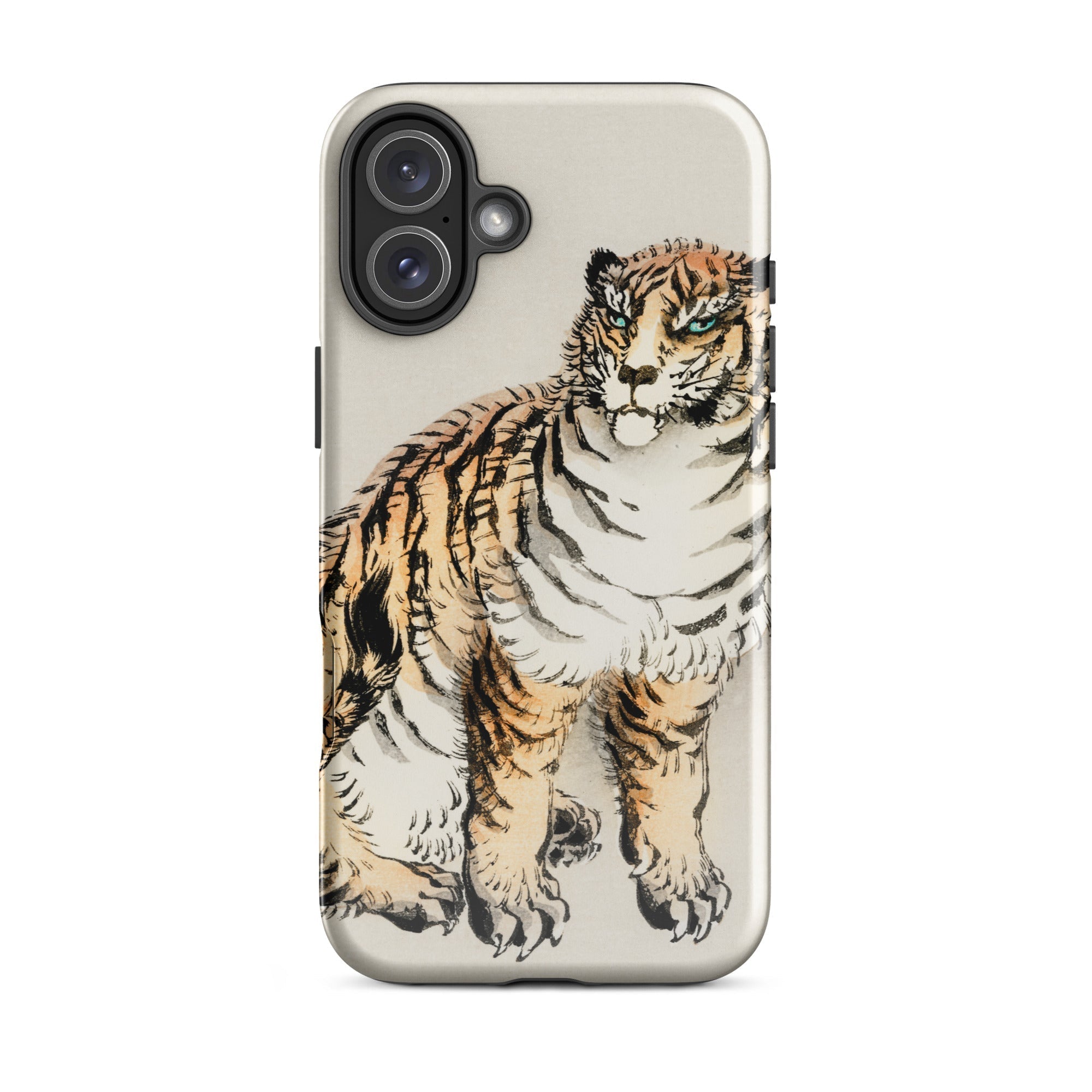 Tiger Kōno Bairei Meiji Animal Iphone Case, 16 Plus / Matte, Tiger Themed Phone Case