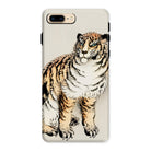 Tiger Kōno Bairei Meiji Animal Iphone Case, 8 Plus / Matte, Phone Case Artistic Illustration Tiger Black Orange White