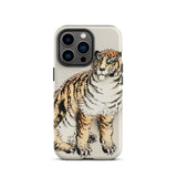 Tiger - Kono Bairei Meiji Animal Phone Case Tiger-themed Smartphone Case Kōno Bairei Tiger, Meiji Animal Aesthetic, Tiger Iphone Toby Leon