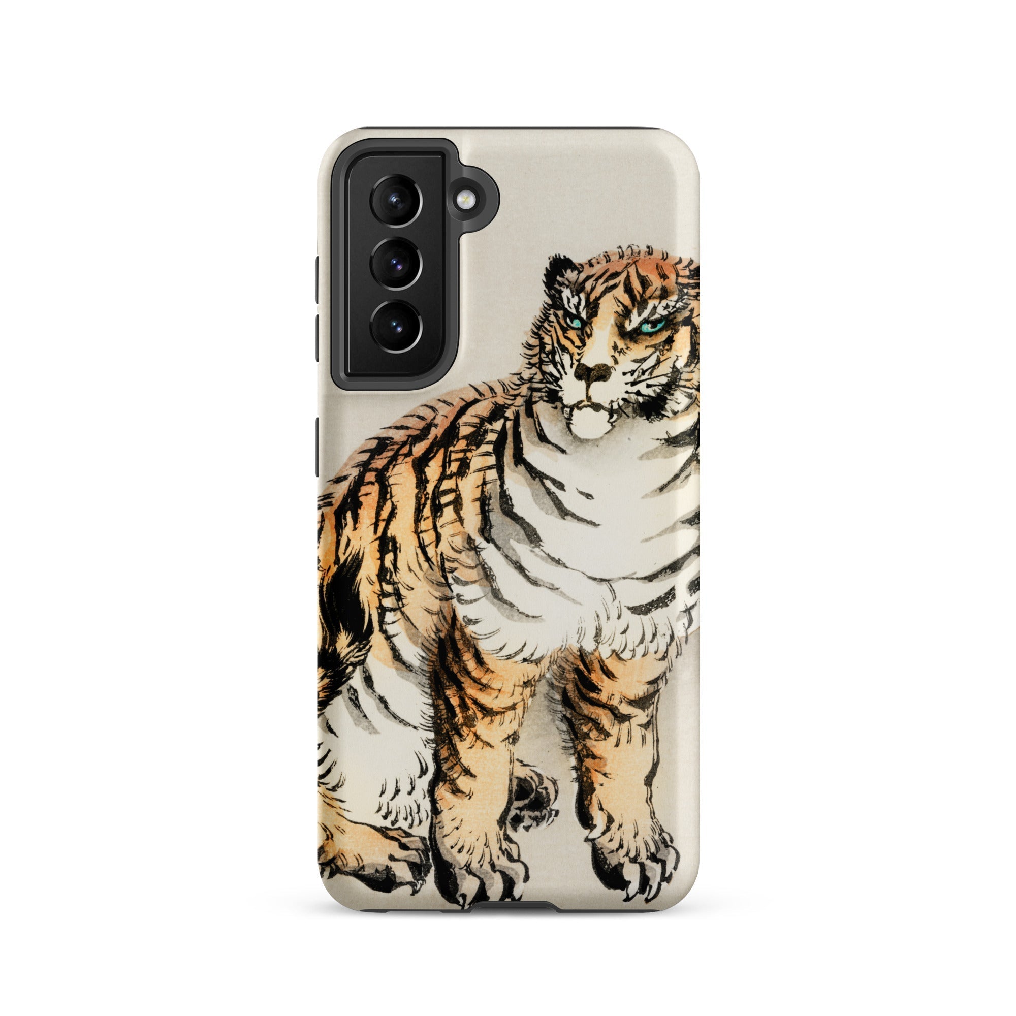 Tiger Kōno Bairei Meiji Animal Samsung Case, Galaxy S21 / Matte, Smartphone Case Tiger Illustration