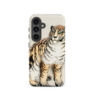 Tiger Kōno Bairei Meiji Animal Samsung Case, Galaxy S24 / Matte, Smartphone Case Tiger Illustration