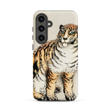 Tiger - Kōno Bairei Meiji Animal Samsung Case, Galaxy S24 Plus / Matte, Smartphone Case Stylized Tiger Illustration