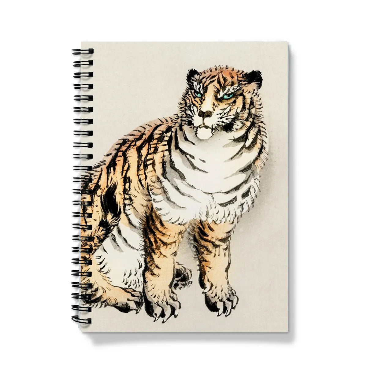 Tiger By Kōno Bairei Notebook - A5 / Graph - Notebooks & Notepads - Aesthetic Art